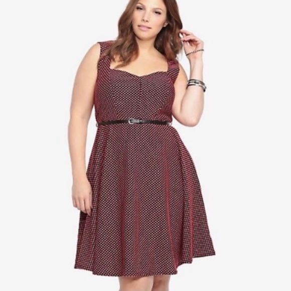 torrid Dresses & Skirts - Torrid Polka Dot Skater Dress Plus Size 4